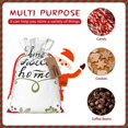 thumbnail image 7 of Fuzoiu Home Sweet Home Floral Print Christmas Gift Bag,Burlap Gift Bag with Drawstring Closure & Hang Tag,Perfect for Holidays, Birthdays, and Special Occasions-Medium, 7 of 7