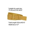 thumbnail image 3 of INSPIRE CHIC Ladies Plus Size Pure Belts, Adjustable Rectangle Buckle Wide Waistband Belt for Dress 27.95-34.25" Yellow, 3 of 4