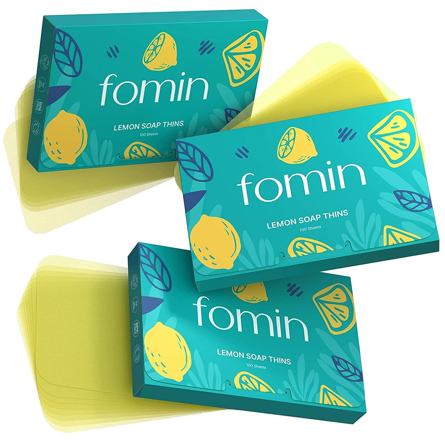 FOMIN Antibacterial Paper Soap Sheets for Hand Washing (300 Sheets