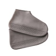 thumbnail image 1 of Fundas impermeables de silicona para zapatos para la lluvia, botas de lluvia cubren chanclos, cubrezapatos reutilizables, protectores de zapatos cómod Gris L, 1 of 8