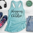 thumbnail image 2 of Shopping Is My Cardio Tank Top, Ladies Racerback Tank Top, Shopping Tank, Cardio Tank, Cancun, X-Large, 2 of 3