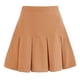 thumbnail image 1 of Vestido corto plisado de cintura alta para mujer, vestido plisado con cintura elástica de Color puro para verano, primavera y otoño, 1 of 5