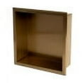 thumbnail image 6 of ALFI brand ABNP1212-BG 12" x 12" Brushed Gold PVD Stainless Steel Square Single Shelf Shower Niche, 6 of 8