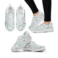 thumbnail image 1 of Zapatillas cómodas de marca con diseño de gatito/gato negro de dibujos animados, zapatillas blancas con cordones, zapatillas casuales planas para mujer, 1 of 6