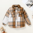 thumbnail image 2 of Younger Tree Toddler Boy Girl Fall Flannel Shirt Kid Baby Long Sleeve Button Down Plaid Shirts for 12-18 Months, 2 of 8