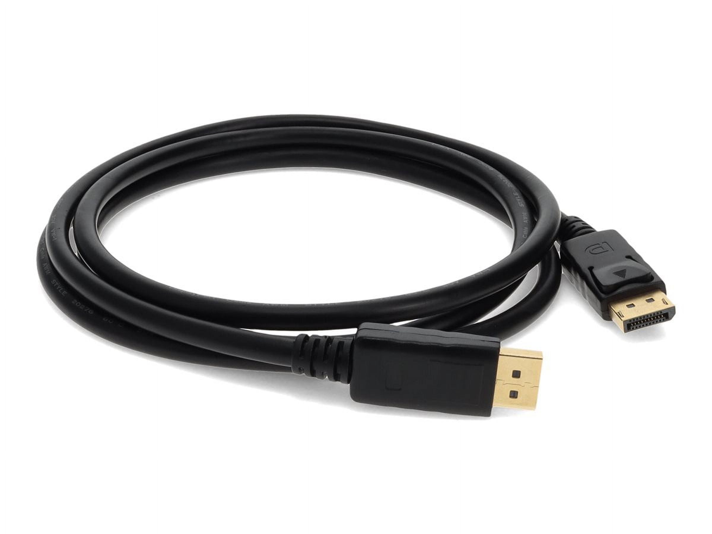 AddOn 2m DisplayPort 1.2 Male to Male Black Cable For Resolution Up to 3840x2160 [4K UHD] (displayport2m)