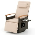 thumbnail image 2 of Costway Outdoor 360° Swivel Rattan Recliner Chair Patio Wicker Chaise Lounge Chair Beige, 2 of 9