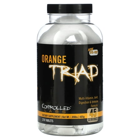 Controlled Labs Orange Triad, Multi-Vitamin, Joint, Digestion & Immune Formula, 270 Tablets
