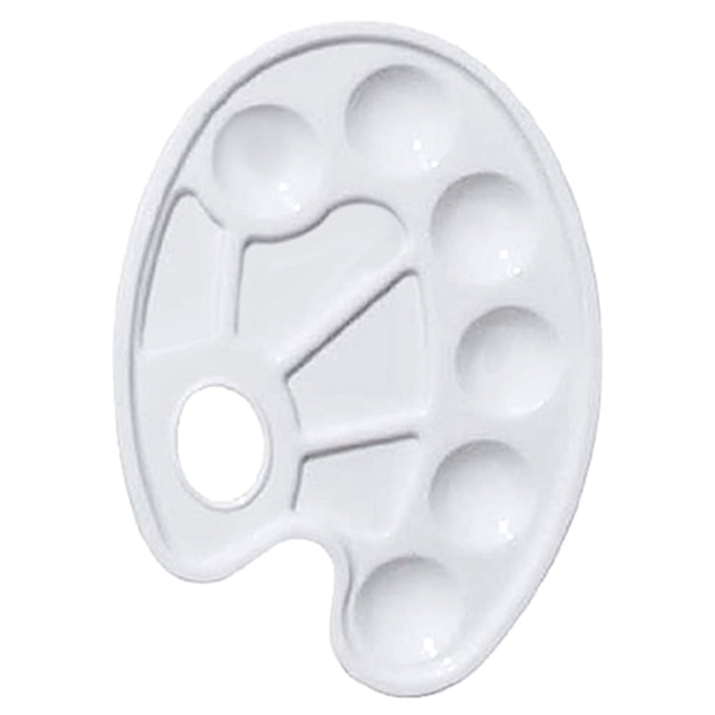 White Paint Tray Palettes with TenWell Thumb Holes 10Well Art Alternatives Thumb Hole Artist
