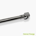 thumbnail image 5 of Naiture 60'' Straight Sliding Clothes Rail, Shower Curtain Rod with Swivel Flange or Bracket, Chrome Finish, 5 of 10