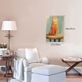 thumbnail image 6 of 12x18 inch Frameless Painting Wall Decor A Cat Basking In The Sun,Rustic Living Room,Cat'S Nest,Club,Cafes Wall Art Decor Poster Prints,Exquisite Cat Basking In The Sun Modern Style Painting, 6 of 6