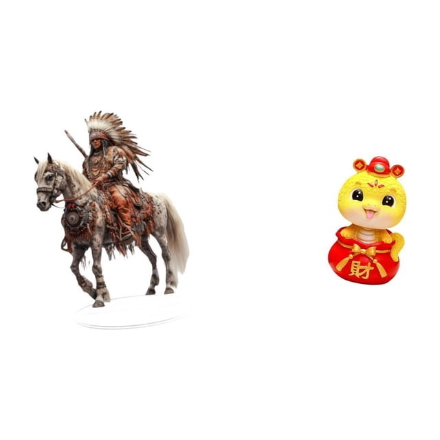 Adorno de mesa de acrílico con forma de serpiente caballero, colección de decoración para el hogar, impermeable, ideal para regalo o decoración de esc