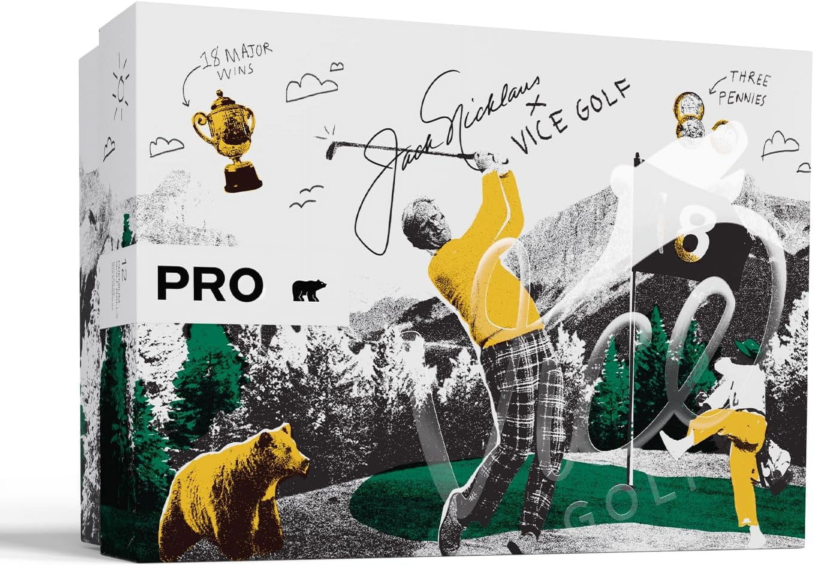 (2 pack) Vice Pro Bear Jack Nicklaus Limited Edition Golf Balls 12pack