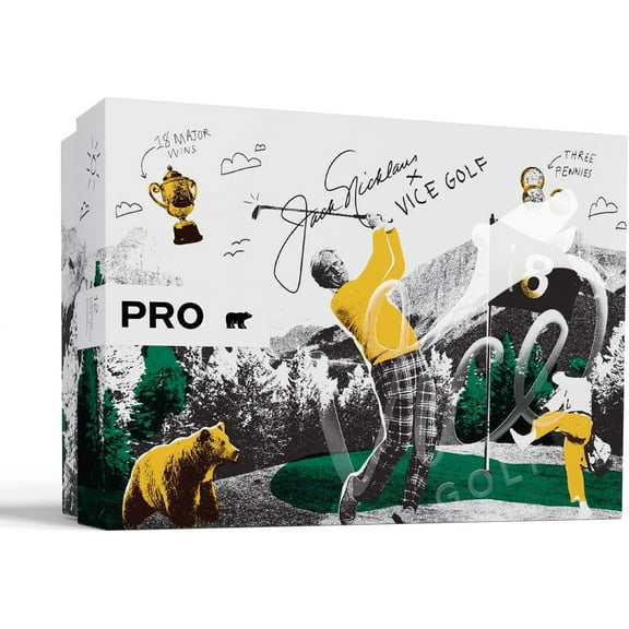 Vice Pro Bear Jack Nicklaus Limited Edition Golf Balls