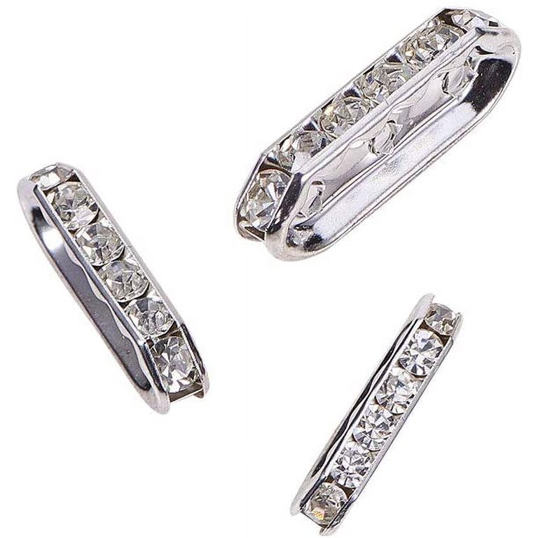 Beebeecraft 200 Pcs 925 Sterling Silver Plated Crimp Beads - 1.5x1.5mm Spacer Beads For Jewelry Making