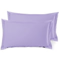 thumbnail image 2 of (3 pack) Nestl Pillow Sham Set of 2, Premium 1800 Series Double Brushed Bed Pillow Cases, Lavender, King 20" X 36", 2 of 6