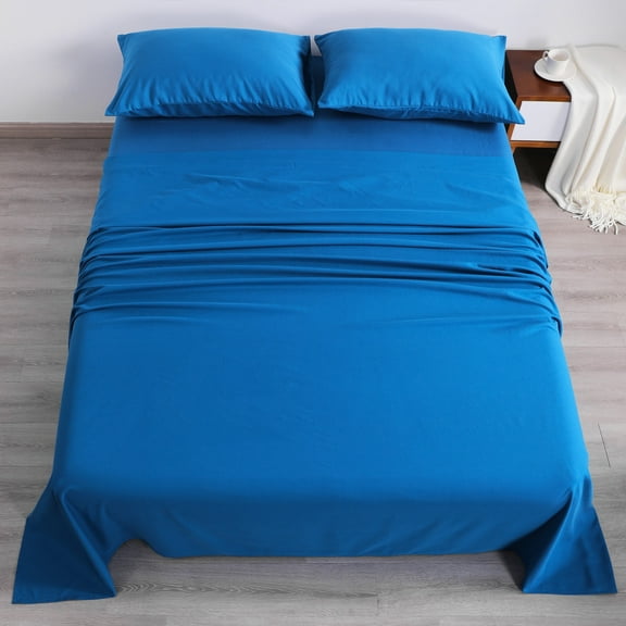 Flxxie 1800 Thread Count Microfiber Sheet Set, Super Soft Bed Sheets, Royal Blue, Twin Extra Long, 3 Piece