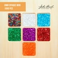 thumbnail image 6 of John Bead 1000pcs 6mm Mini Plastic Crow Beads | Transparent Turquoise Pony Bead, 6 of 6