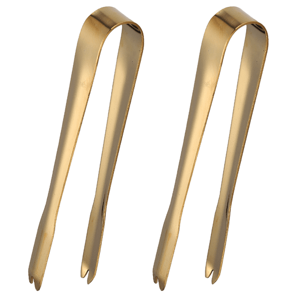2 uds cubo de azúcar de acero inoxidable pequeño Clip de hielo-oro rosa 13,5 cm MFZFUKR CPB-US-CJZ513-1