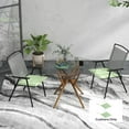 thumbnail image 2 of Coussin de Chaise Intérieur Extérieur 2 avec Attaches, Capitonné, Vert, 2 of 10