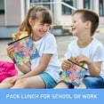 thumbnail image 6 of Haosy 3 Pack Reusable Ziploc Bags BPA Free Healthy Food Storage Bag Leakproof Sandwich Snack Freezer Bags Colorful Palm Tree, 6 of 7