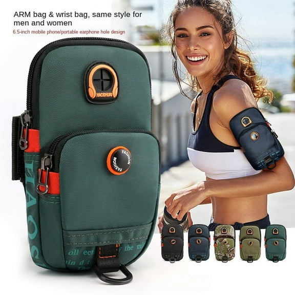 Outdoor arm bag sports running arm bag, men's and women's mobile phone bag coin wallet fitness bag