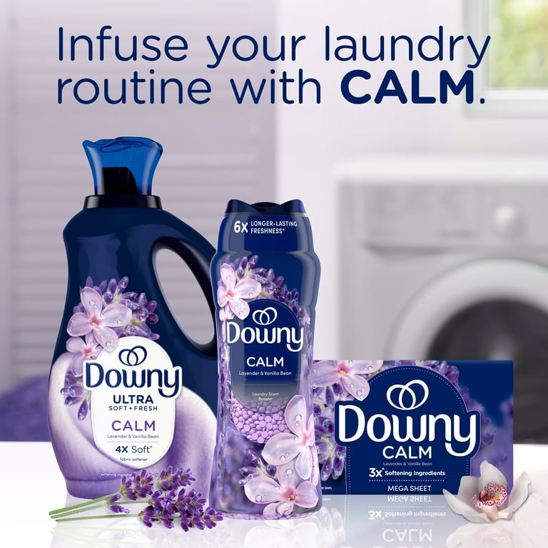 Downy Infusions Calm Mega Dryer Sheets, Lavender and Vanilla Bean