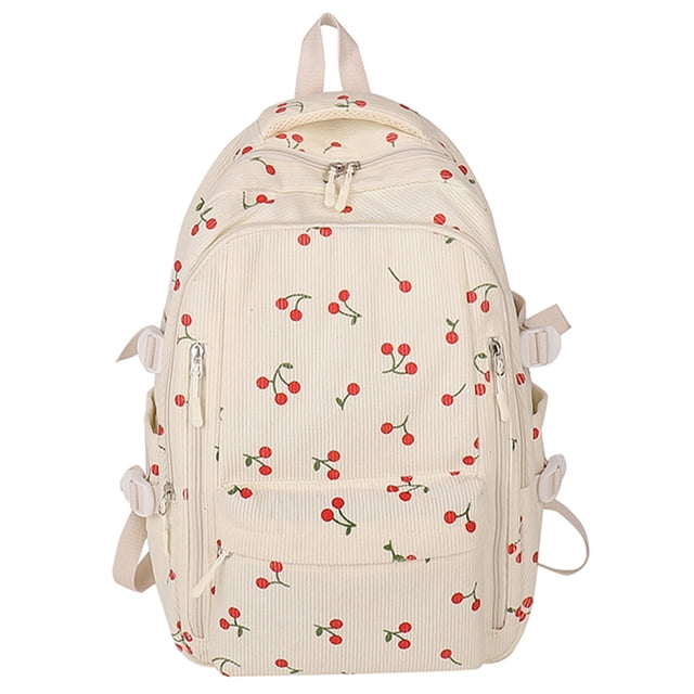 Mochila para Estudiantes Mujer Con Pana Diaria (estilo Tres Beige)