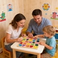 thumbnail image 2 of Lttoisl Kids Educational Learning Puzzle Set, Alphabet Letters Numbers & Geometric Shapes Activity Toy for Early Cognitive Development, English Language Preschool Fun, 2 of 8