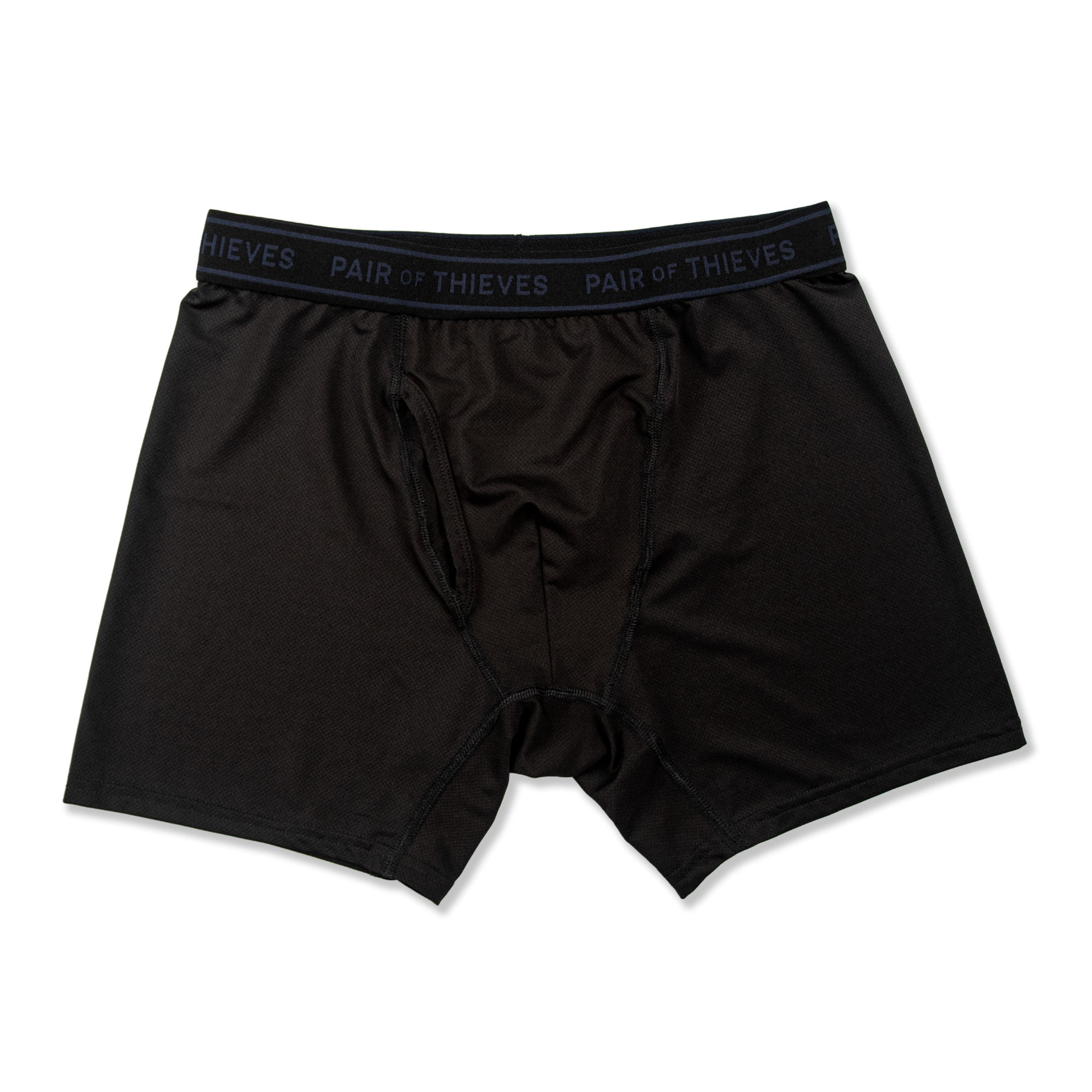 4-Way Performance Stretch Boxer Brief Black Blue Print 3pk XL