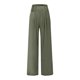 thumbnail image 4 of Pantalones de pierna ancha de lino y algodón de verano, pantalón palazzo suelto para mujer, pantalones casuales con botones de cintura elástica y bolsillo, verde militar / xl, 4 of 4