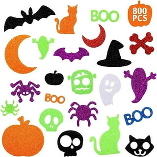 Spooky Eyes Halloween Craft Vinyl Sticker Set of 25