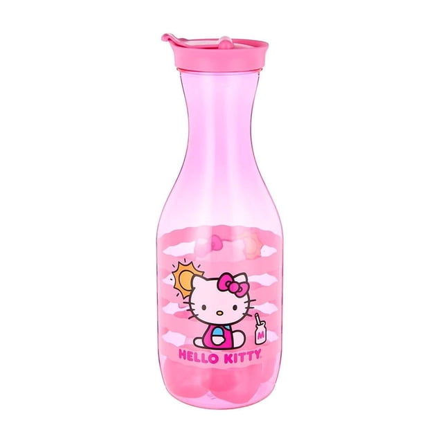 Jarra My shop Hello Kitty de Plástico con Tapa y Cuatro Hielos Reutilizables de 1.6 Litros