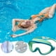 thumbnail image 1 of Gafas de natación HD Armazón grande antiempaña con clip nariz y tapones para los oídos • Junta de silicona cómoda • Correa ajustable • Visión clara, 1 of 7