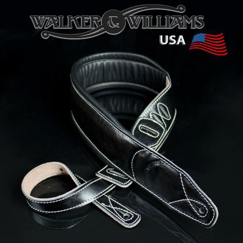 Walker & Williams DLX-144 Burnished Brown Snakeskin Padded Leather Strap 