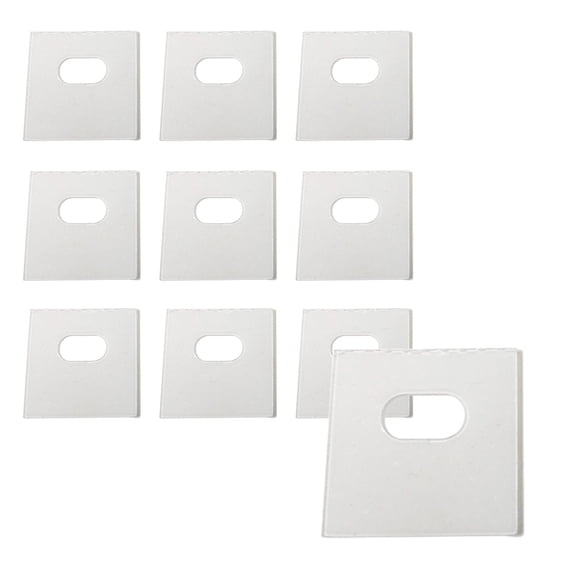 10 Sets of Clear Vertical Blind Repair Tabs / Vertical Blind Tabs / Blind Fixers - 20 Total Tabs (10 Sets) and 2 Alcohol Wipes 10
