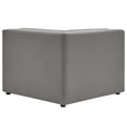 thumbnail image 4 of Modway Mingle Vegan Leather Corner Chair in Gray, 4 of 8