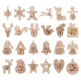 thumbnail image 2 of Calendario de Adviento de madera para Navidad, 1 a 24 números, colgante de bolsas de regalo, etiqueta de número, calendario de cuenta regresiva de Navidad, etiquetas colgantes de Año Nuevo, 2 of 4