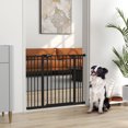 thumbnail image 2 of PawHut 30 Inch High Pet Gate, Dog Gate for Stairs, 29"-39.4" Width, 2 of 9