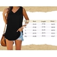 thumbnail image 5 of LVCBL Womens Tank Tops V Neck Basic Solid Color Dressy Casual Summer Sleeveless T Shirts S-2XL, 5 of 5