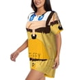 thumbnail image 2 of Lsque Sml Jeffy Women's Short-Sleeved Pajama Set - 2 Piece Soft and Lightweight Sleepwear Set-X-Large, 2 of 9