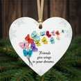 thumbnail image 3 of PLPPYFS Heart-Shaped Sea Glass Friendship Decor, Acrylic Friendship Heart Keepsake, Friendship Heart Ornament for Christmas Tree Hanging Ornaments, Sea Glass Art for Best Friends, for Home Garden, 3 of 6