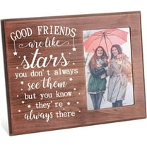 Good Friends are Like Stars You Know They're Always There Wooden Good Friend Picture Frame 10x15cm Unique BFF Birthday Photo Frame Gifts Friendship Going Away Gifts for Best Friend