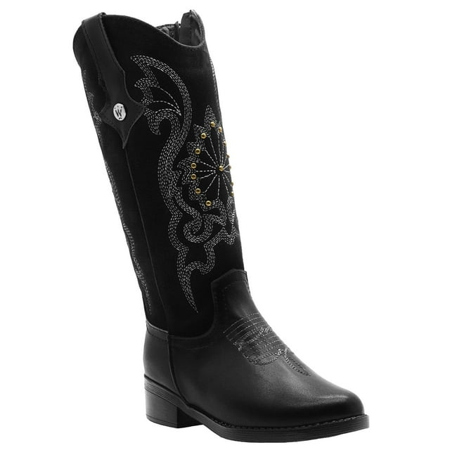 Bota Vaquera Para Niña Wildcat® Caña Alta Color Negro negro 19