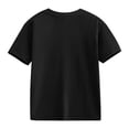 thumbnail image 6 of Karoyedx T Shirts for Little Boys Toddler Boy Girls Clothes T-Shirts Letter Embroidered Short Sleeve Shirt Tops Black Size,7-8 Years, 6 of 8