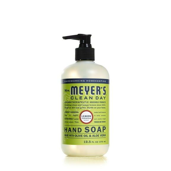 Mrs. Meyer's Clean Day Liquid Hand Soap, Lemon Verbena Scent, 12.5 Ounce Bottle
