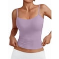 thumbnail image 2 of Womens Adjustable Camisole Sleeveless Square Neck Spaghetti Strap Tank Tops Basic Shirt XXL, 2 of 8