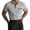 Gray Mens Summer Shirts, variant on BSDJILFG Golf Shirts for Men Business Casual Work Top Summer Breathable Short Sleeve Buttons Collared Office Shirt with Pocket