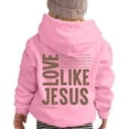 thumbnail image 3 of Boys Girls Jesus Loves You Christian Hoodies Letter Casual Hooded Sweatshirts, 3 of 8