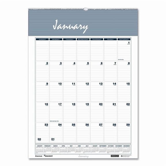 SKILCRAFT Wirebound Wall Calendar
